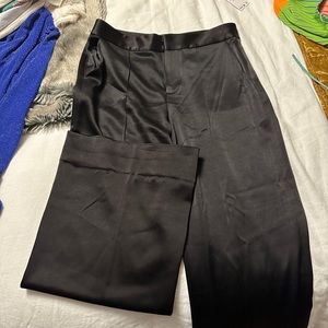 COPY - Alice + Olivia Satin Wide Leg Dress Pants Black Size 12